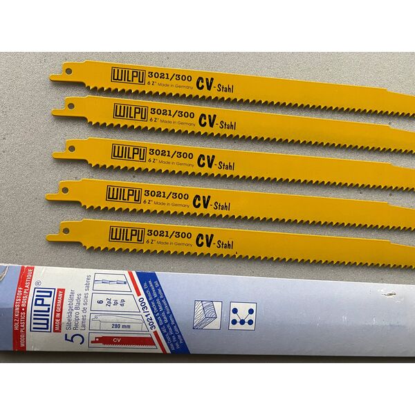 Wilpu Saw blades WILPU 3021, 5 pcs. 280 mm/300