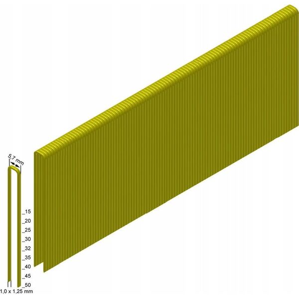 Milwaukee Galvanized staples MILWAUKEE 18G/15mm, 9200 pcs.