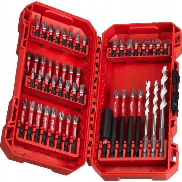 Wiertło Milwaukee MILWAUKEE SET OF DRILLS + TIPS 48 pcs Sh