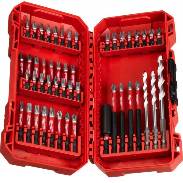 Wiertło Milwaukee MILWAUKEE SET OF DRILLS + TIPS 48 pcs Sh
