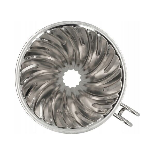 Hario Hario - Metalowy Drip V60-02 Outdoor srebrny z silikonową podstawką