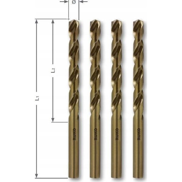 Wiertło Sourcing Metal drill for stainless steel RUKO HSS-Co O 16.0 mm