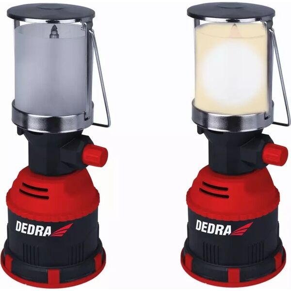 Dedra Lampa turystyczna gazowa z zapłonem PIEZO, 80W