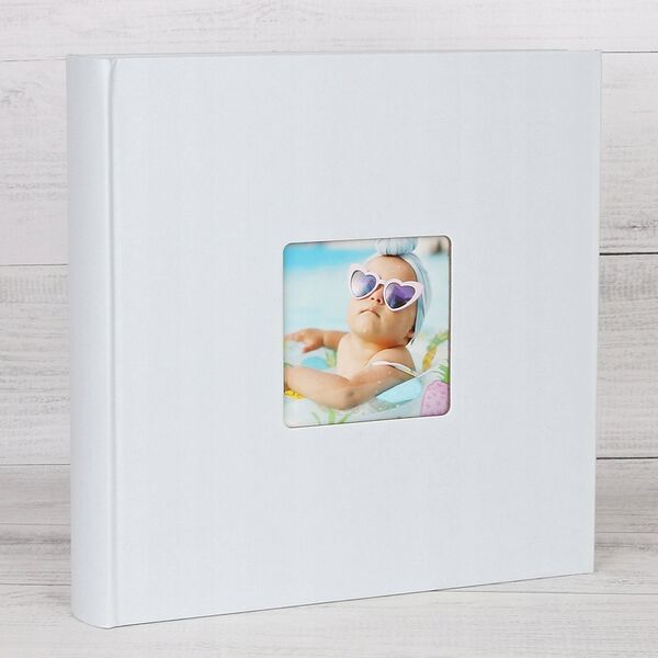 Sourcing Album WALTHER FA-208-BL Fun light blue 30x30/100 pages, white pages | corners/splits | book bound | photo in cover