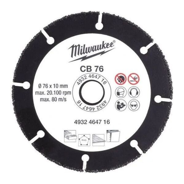 Milwaukee Carbide disc MILWAUKEE CB 76 76x10mm