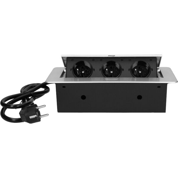 Energizer ORNO SOCKETS INSERTED INTO THE COUNTERTOP 3x2P+WITH FLOW RANT FRE 3 M SILVER