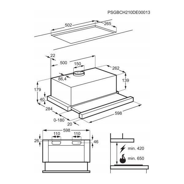 Okap Electrolux LFP326AB