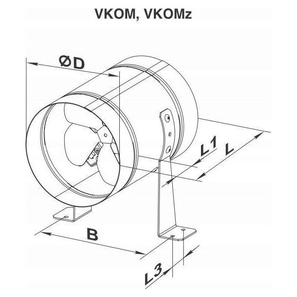 Vents AXIAL FAN VENTS VKOMZ 315