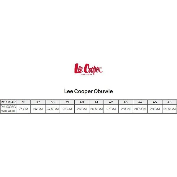 Lee Cooper Buty męskie Lee Cooper szare LCJ-23-01-2044M 45