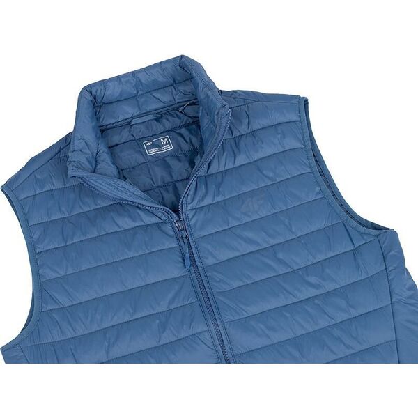 4f Kamizelka męska 4F M062 denim 4FAW23TVESM062 32S S