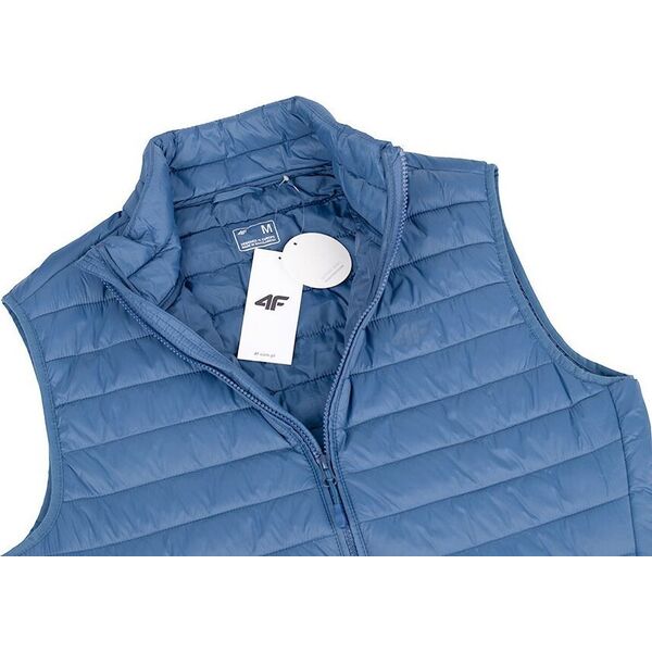 4f Kamizelka męska 4F M062 denim 4FAW23TVESM062 32S S