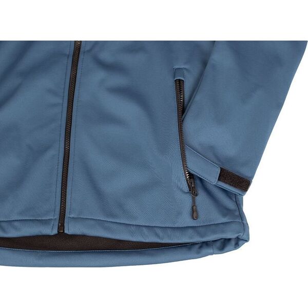 Kurtka męska 4f Kurtka przejściowa softshell z kapturem męska 4F membrana 5000 M156 denim 4FAW23TSOFM156 32S 2XL