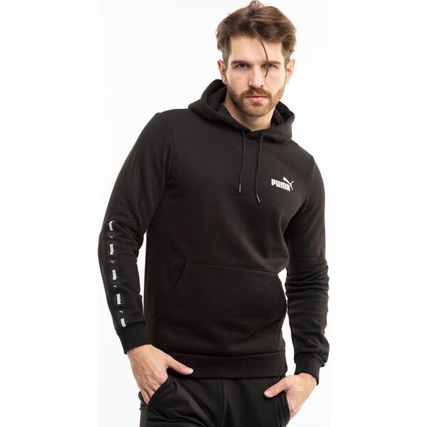 Puma Bluza męska Puma ESS  Tape Hoodie FL czarna 849040 01 L