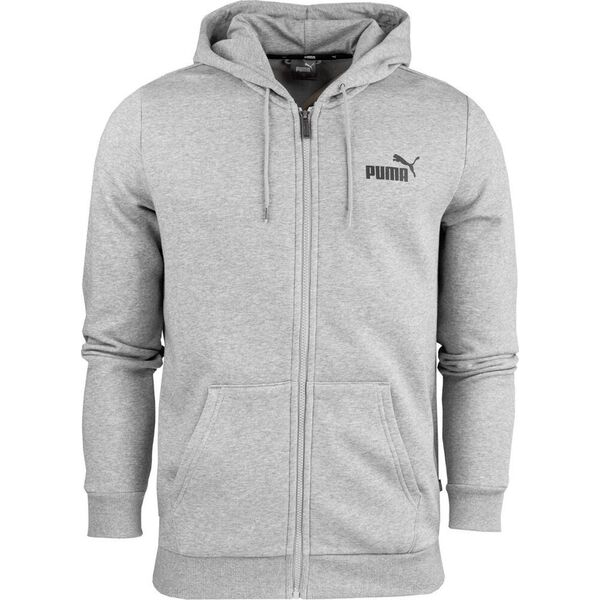 Puma Bluza męska Puma ESS Small Logo FZ Hoodie FL szary 586702 03 S