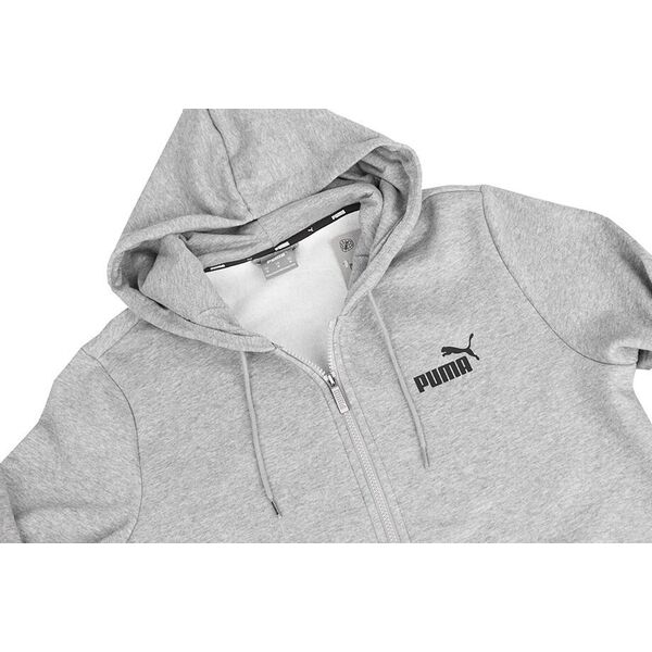 Puma Bluza męska Puma ESS Small Logo FZ Hoodie FL szary 586702 03 S