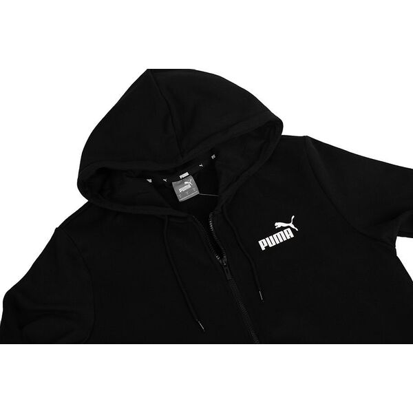 Puma Bluza męska Puma ESS  Tape Full-Zip Hoodie FL czarna 670270 01 S