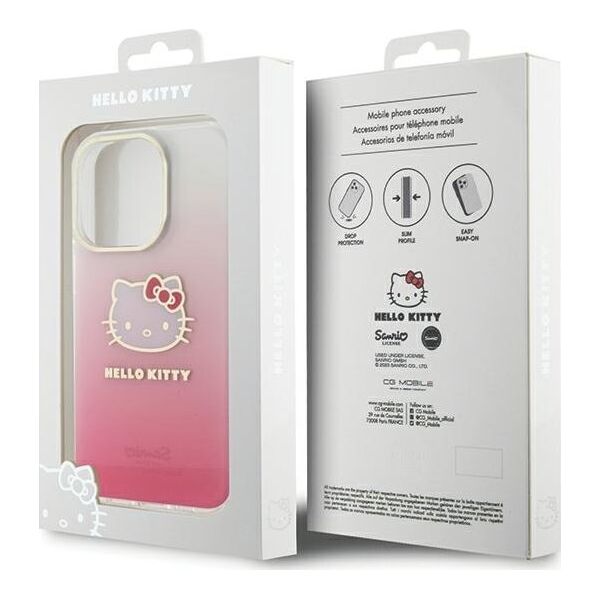 Sourcing Hello Kitty HKHCP13LHDGKEP iPhone 13 Pro / 13 6.1" pink/pink hardcase IML Gradient Electrop Kitty Head