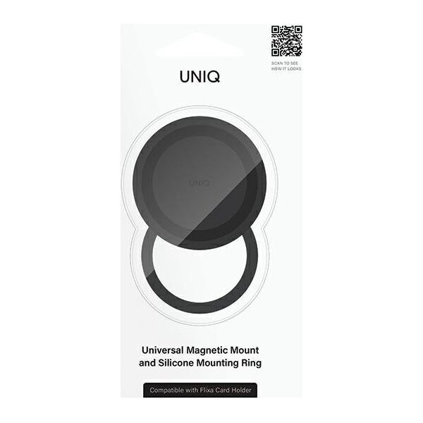 Podstawka Uniq UNIQ Flixa Magnetic Base magnetyczna baza do montażu czarny/jet black