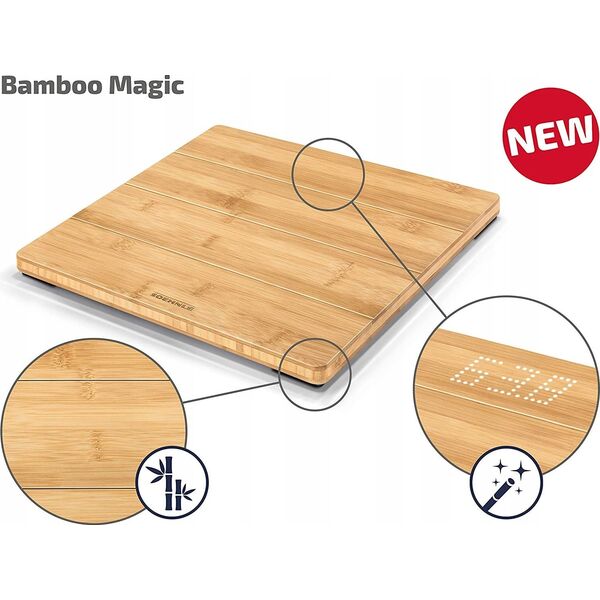 Soehnle Soehnle Waga łazienkowa Style Sense Bamboo Magic, 180 kg Lumarko!