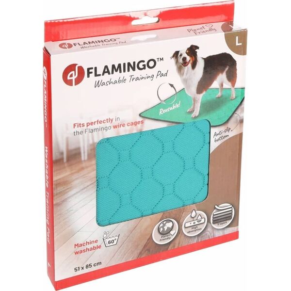 Flamingo Mata treningowa Patsy L, antypoślizgowa, wielorazowa, zielona Lumarko!
