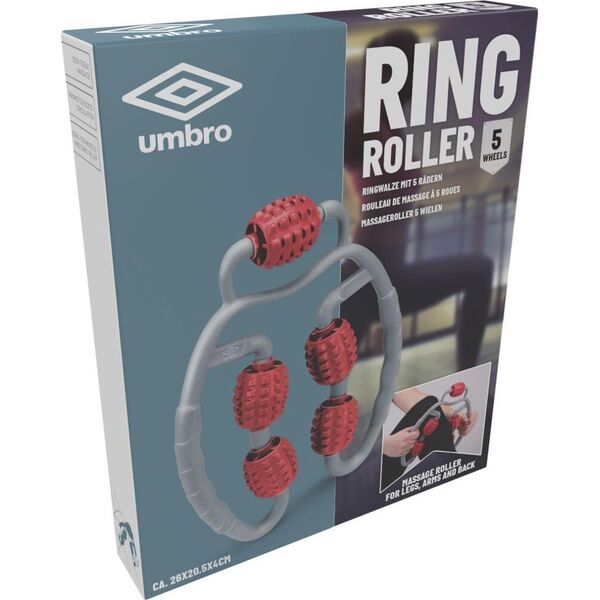 Umbro Wałek roller do ćwiczeń fitness 5 rolek Umbro czerwony