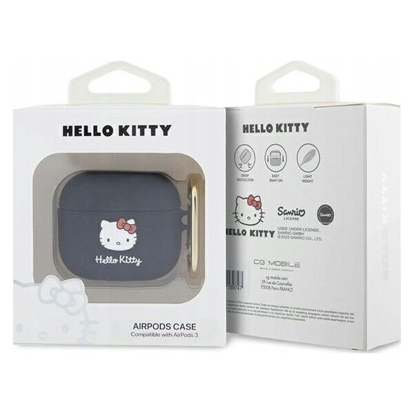 Sourcing Hello Kitty HKA33DKHSK Airpods 3 cover black/black Silicone 3D Kitty Head