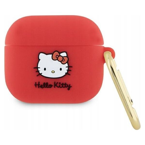 Sourcing Hello Kitty HKA33DKHSF Airpods 3 cover fuchsia/fuschia Silicone 3D Kitty Head