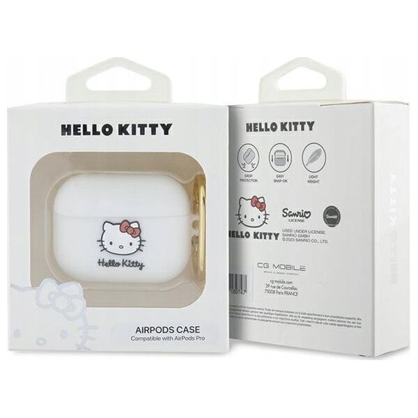 Sourcing Hello Kitty HKAP3DKHSH Airpods Pro cover white/white Silicone 3D Kitty Head