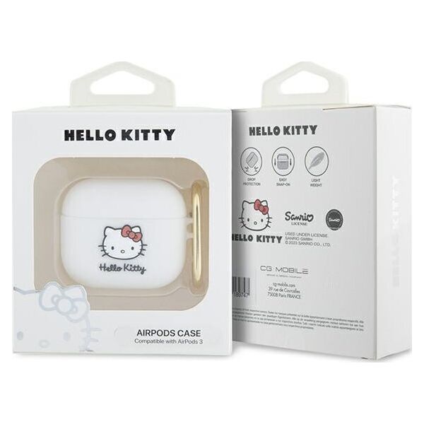 Sourcing Hello Kitty HKA33DKHSH Airpods 3 cover white/white Silicone 3D Kitty Head