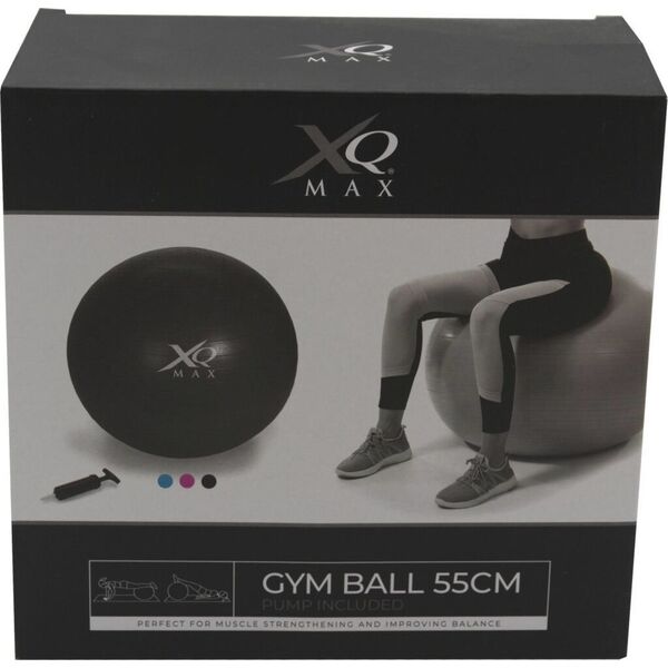 Koopman Piłka fitness gimnastyczna z pompką Xqmax  55cm czarna