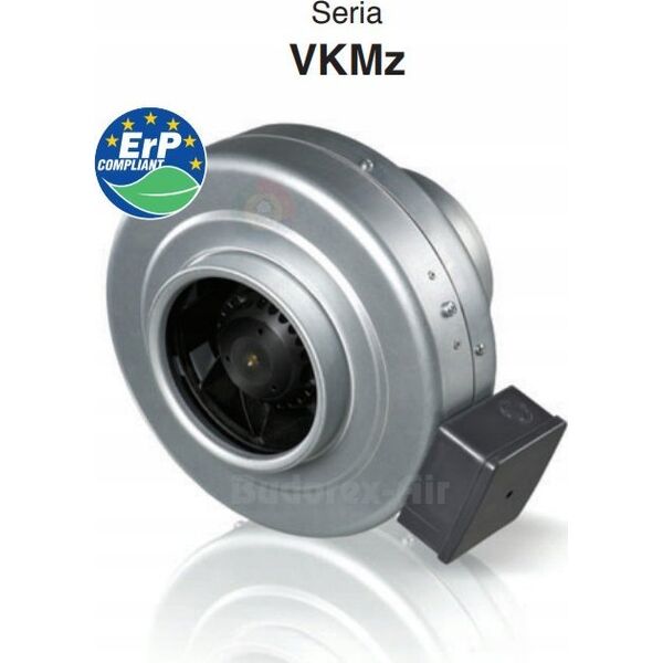 Vents Fan, high pressure VENTS VKMZ125 Centrifugal, in a steel case