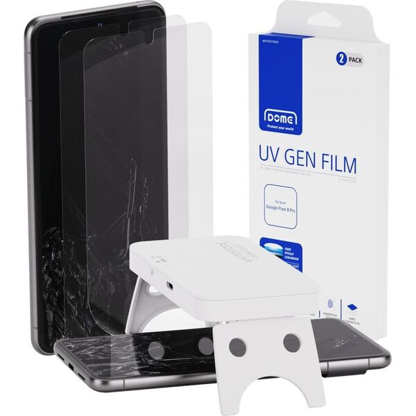 WHITESTONE DOME Folia ochronna Whitestone Dome UV Gen Film Google Pixel 8 Pro Clear [2 PACK]