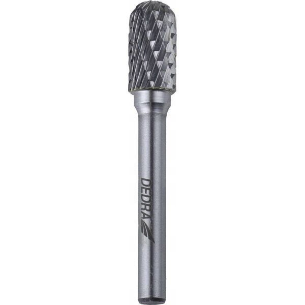 Dedra Frez trzpieniowy walcowy zaokrąglony C12x25mm, trzpień 6mm