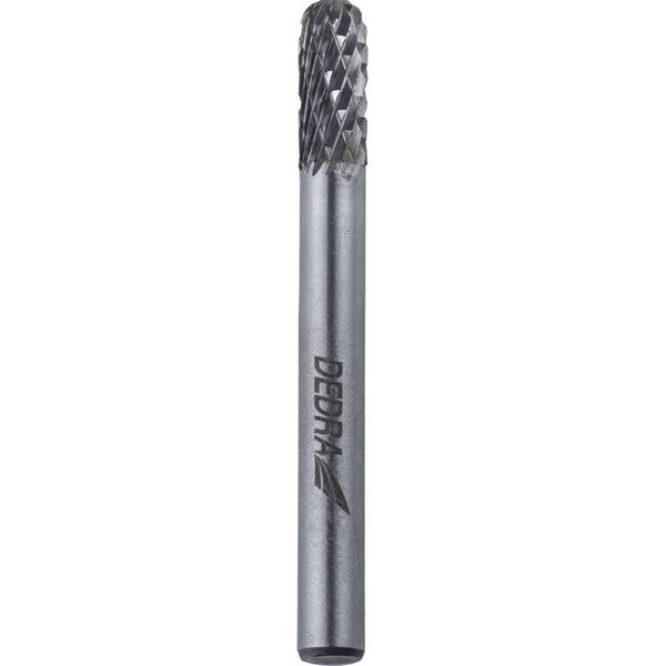 Dedra Frez trzpieniowy walcowy zaokrąglony C6x16mm, trzpień 6mm