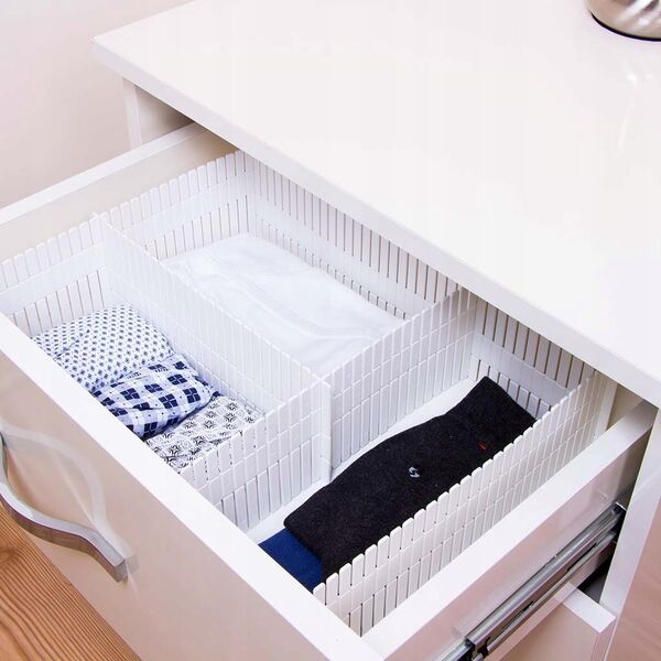 Triton Organizer do szuflady do przycinania na wymiar 4 szt. 10x40 cm