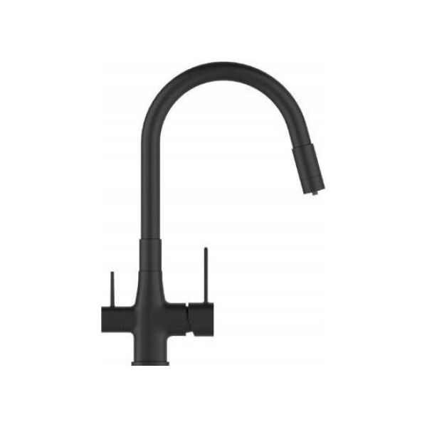 Bateria kuchenna Sourcing MIXER KITCHEN GLAMOUR WITH FILTER BLACK