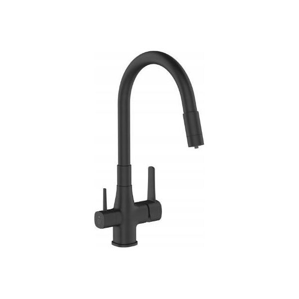 Bateria kuchenna Sourcing MIXER KITCHEN GLAMOUR WITH FILTER BLACK