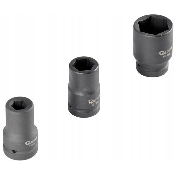 Geko Kpl. nasadek udarowych 1" do klucza przekł. 11el/17-41mm(3)