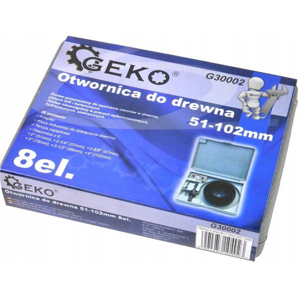 Geko Otwornica do drewna 8el.51-102mm GEKO(20)