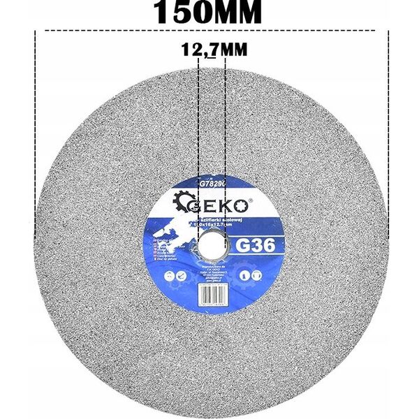 Geko Tarcza szlifierki stołowej 150x16x12.7mm G36 (20)