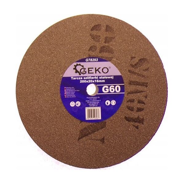 Geko Tarcza szlifierki stołowej 200x20x16mm G60 (10)