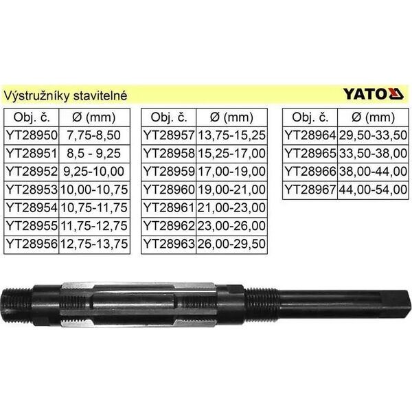 Geko Rozwiertak nastawny HSS 17-19 mm (100)