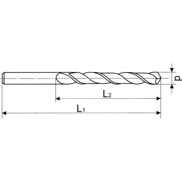 Wiertło Geko Wiertło kobaltowe HSS do metalu 6 mm (10/720)