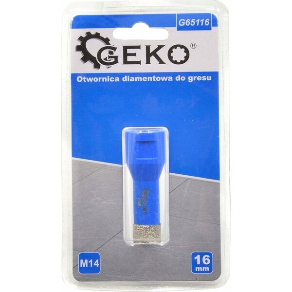 Geko Otwornica diamentowa do gresu 16mm M14 (50)