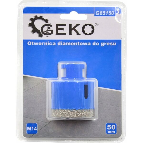Geko Otwornica diamentowa do gresu 50mm M14 (25/50)