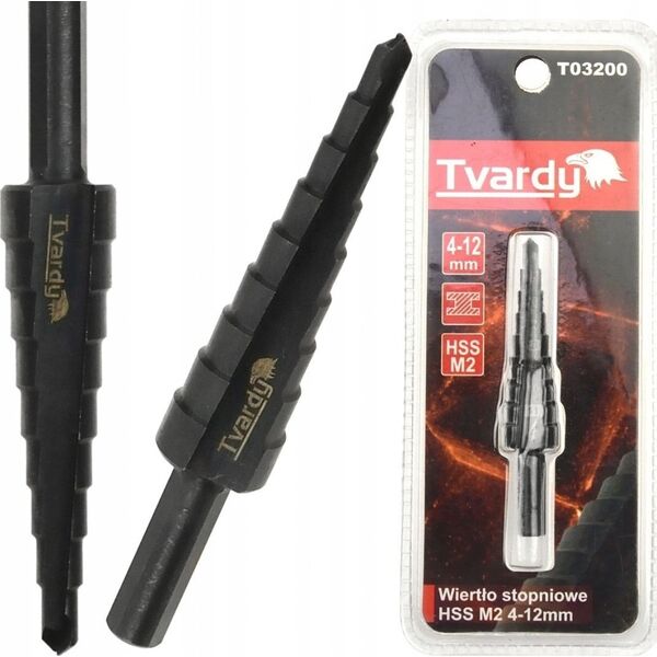Wiertło Tvardy Wiertło stopniowe HSS M2 TiAlN 4-12mm (200)