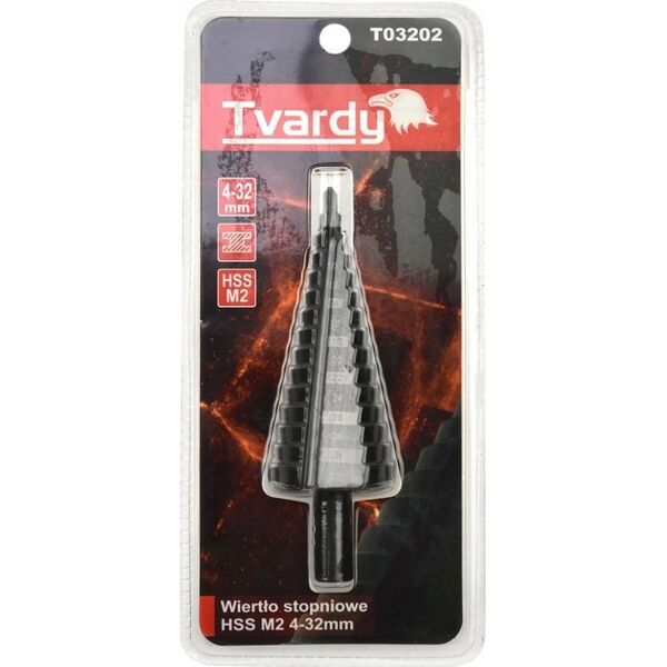 Wiertło Tvardy Wiertło stopniowe HSS M2 TiAlN 4-32mm (100)