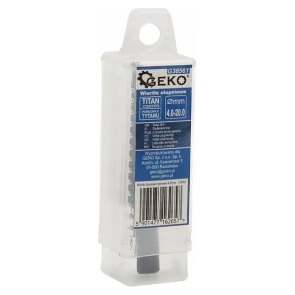 Wiertło Geko Wiertło stopniowe HSS TiAlN 4-20mm (200)