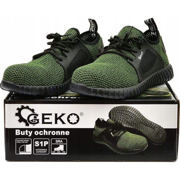 Geko Buty ochronne model nr 10 zielone S1P - r. 43 (5)