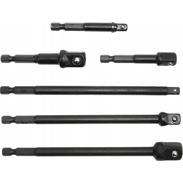 Geko Zestaw przedłużek udarowych Hex 1/4"-1/2" 6szt. (6/48)
